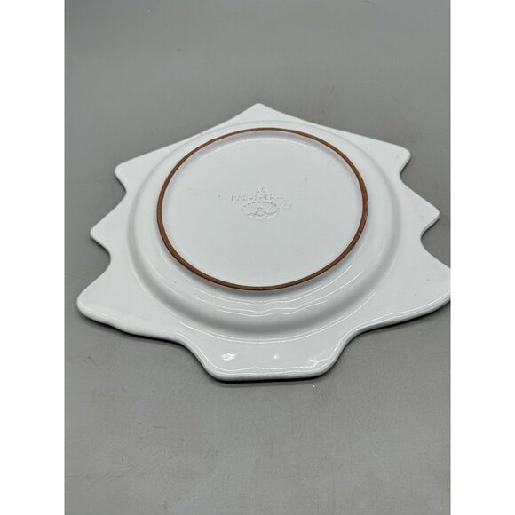 12"Vintage Christmas Santa & Village Ceramic Plate Decorative Holly Design READ - Picture 7 of 13